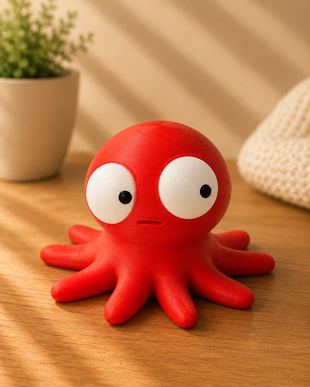 Goofy Oktopus | Süße 3D-gedruckte Sammelfigur – VantaVice