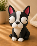 Goofy Boston Terrier | Süße 3D-gedruckte Sammelfigur – VantaVice