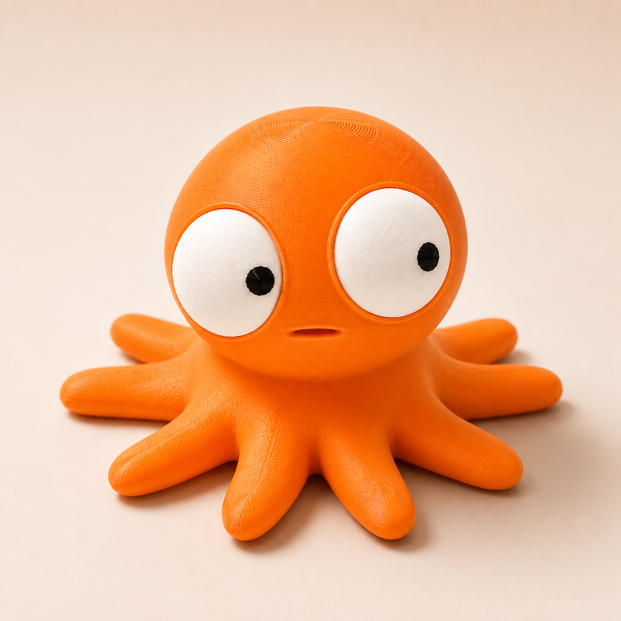 Goofy Oktopus | Süße 3D-gedruckte Sammelfigur – VantaVice
