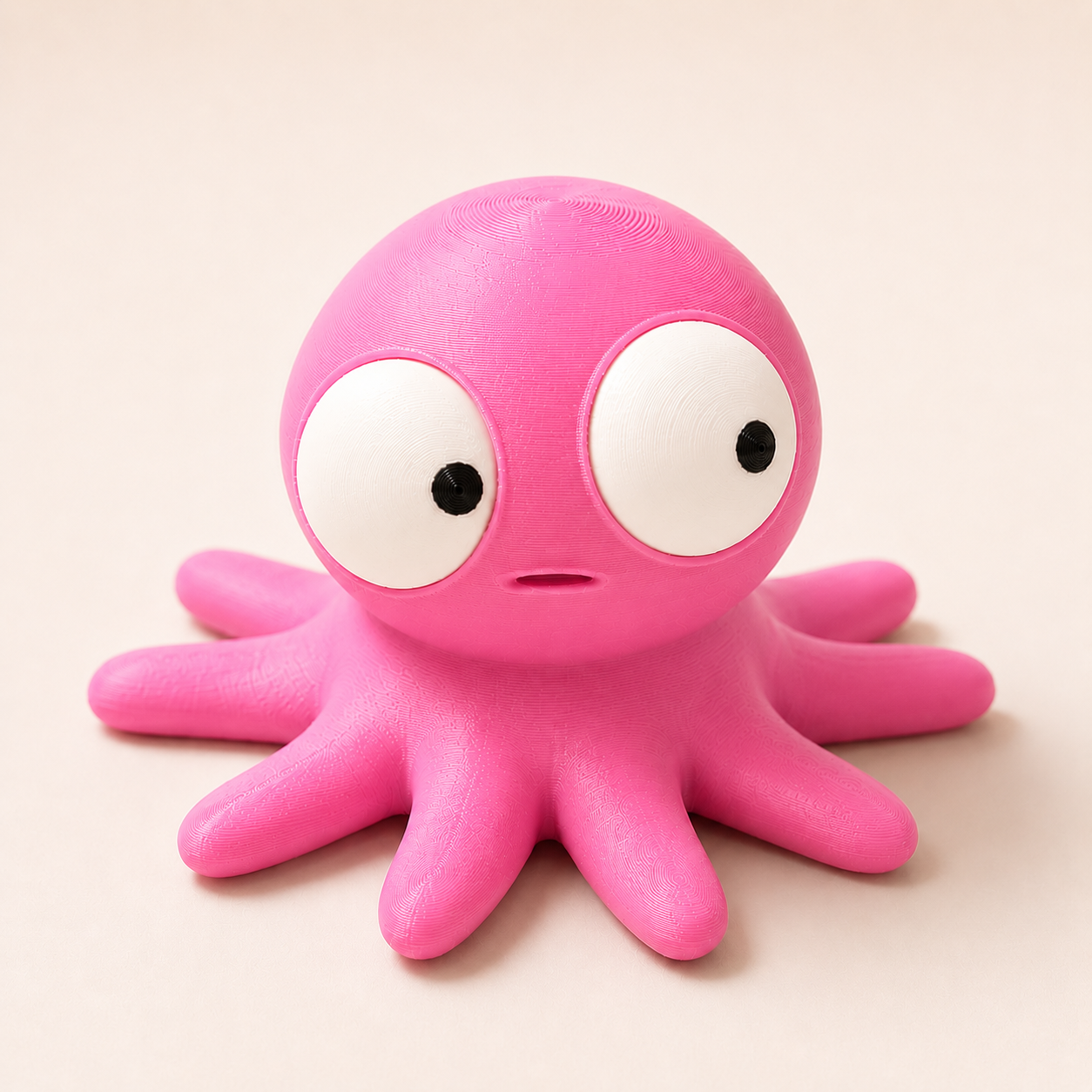 Goofy Oktopus | Süße 3D-gedruckte Sammelfigur – VantaVice