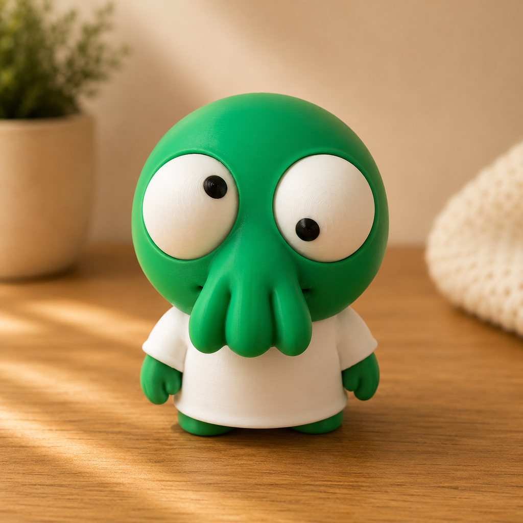 Goofy Tintenfisch | Süße 3D-gedruckte Sammelfigur – VantaVice